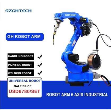 Welding of ultra-heavy box structures
SZGH-H1850-B-6 robot is dedicated to welding, this product has a higher floor space and stabler construction; moreover, there is a fully enclosed axis to effectively prevent welding spatters from damaging cables of the robot.